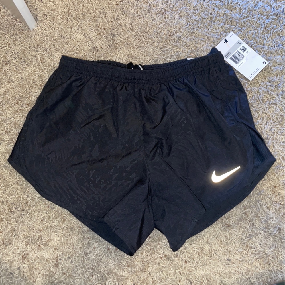 NWT Nike Tempo Womens Lined Black Dri Fit Elastic Waist Running Shorts Size XS